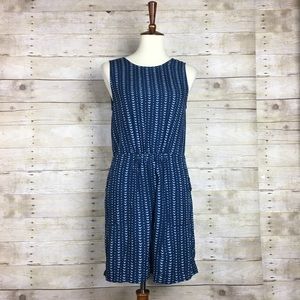Madewell Teal Geometric Print Romper Sz. 6